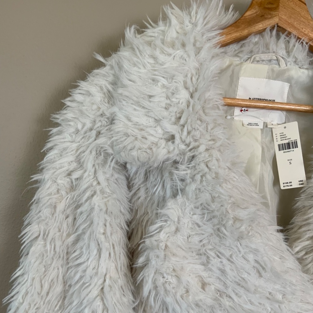 Anthropologie Faux Fur Jacket Coat - Picture 11 of 16
